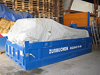 Mulde mit Klapprampe 4.5 m³, befahrbar